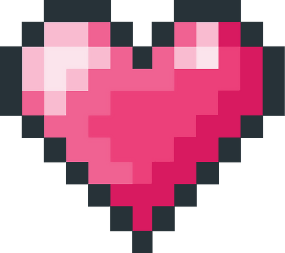 Pixel Heart Illustration 