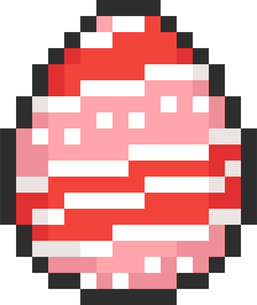 Pixel art easter egg icon